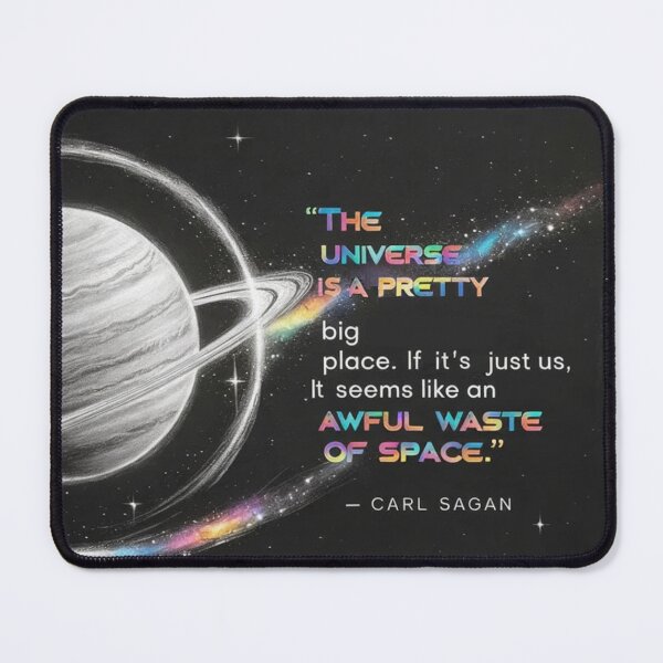 Item preview, “The universe is a pretty big place. If it's just us, seems like an awful waste of space.” - Carl Sagan designed and sold by eXtraHumans.