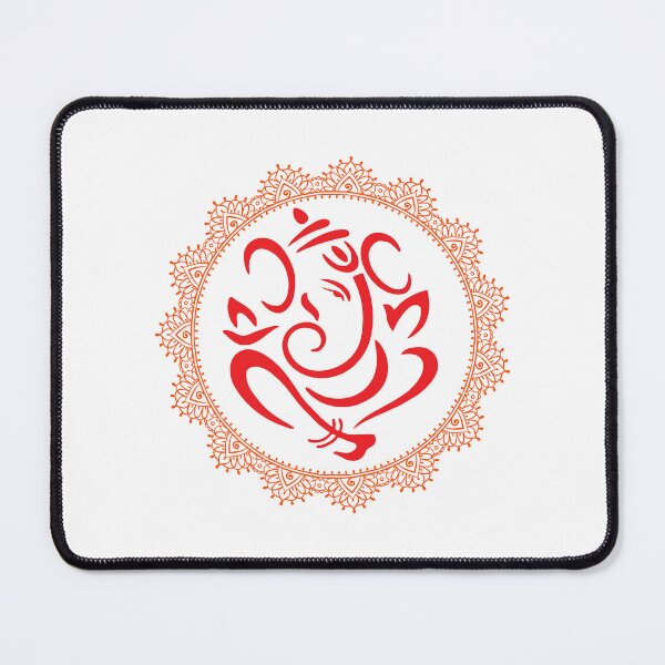 Item preview, Hindu elephant god ganesha, happy diwali rangoli design 4 designed and sold by mndesignworx.