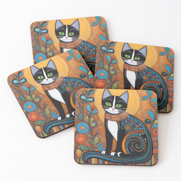 Item preview, Folk Art Kitten designed and sold by Colin Bentham.
