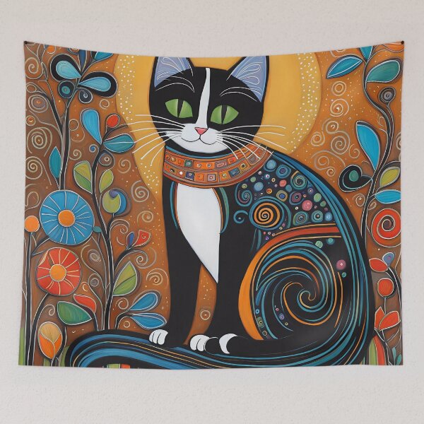 Item preview, Folk Art Kitten designed and sold by Colin Bentham.