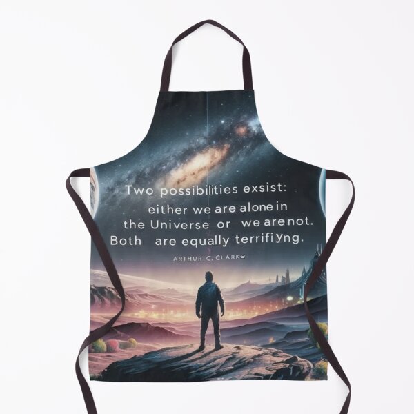 Item preview, “Two possibilities exist: either we are alone in the Universe or we are not. Both are equally terrifying.” - Arthur C. Clarke designed and sold by eXtraHumans.
