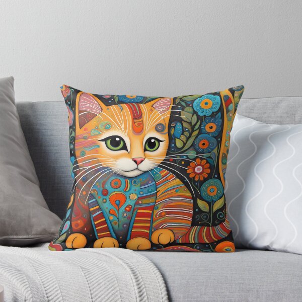 Item preview, Folk Art Kitten designed and sold by Colin Bentham.