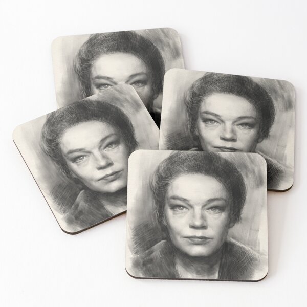 Item preview, sketch portrait of Simone Signoret designed and sold by maria0505.