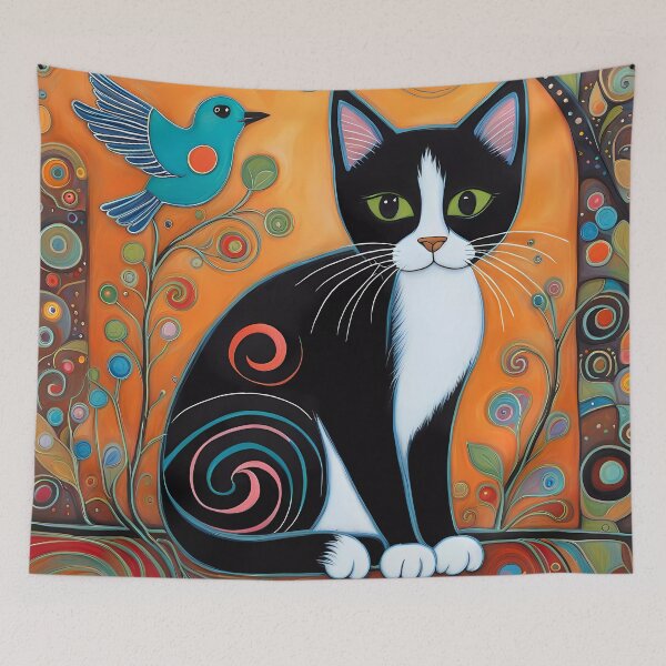 Item preview, Folk Art Kitten designed and sold by Colin Bentham.