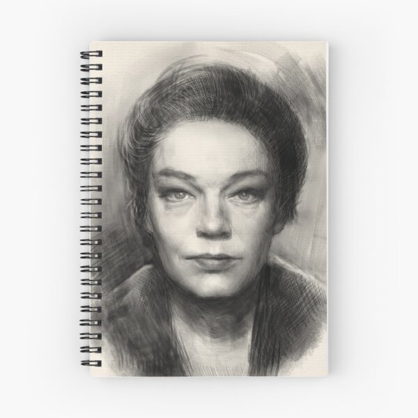 Item preview, sketch portrait of Simone Signoret designed and sold by maria0505.