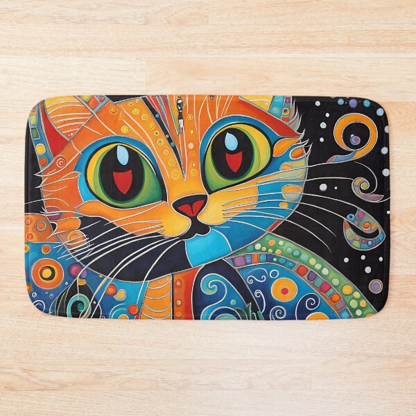 Item preview, Folk Art Kitten designed and sold by Colin Bentham.