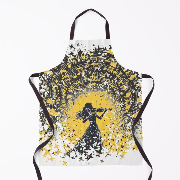 Item preview, Music Notes Surrounding a Woman Playing Violin designed and sold by Pevkay97.