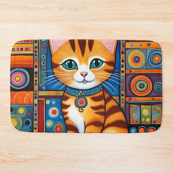 Item preview, Folk Art Kitten designed and sold by Colin Bentham.