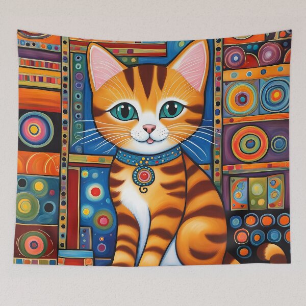 Item preview, Folk Art Kitten designed and sold by Colin Bentham.