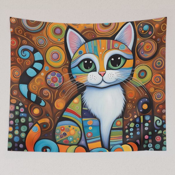 Item preview, Folk Art Kitten designed and sold by Colin Bentham.