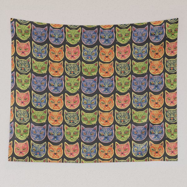 Item preview, Colorful Cats Pattern designed and sold by Camouflages.