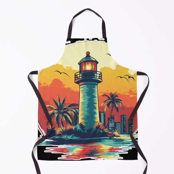 Item preview, Tropical lighthouse with miami designed and sold by Reklama Studio.