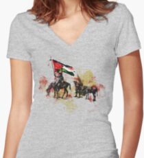 don quichote & sancho panza Women's Fitted V-Neck T-Shirt