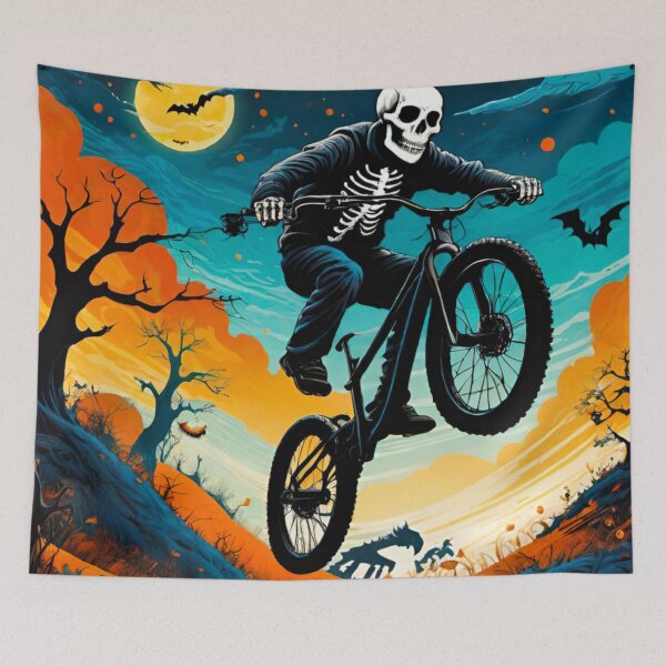 Item preview, Thrilling MTB Halloween Design for Cyclists designed and sold by GrizzlyCollective.