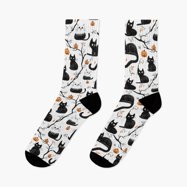 Item preview, Cats And Pumpkins Halloween Pattern designed and sold by Camouflages.