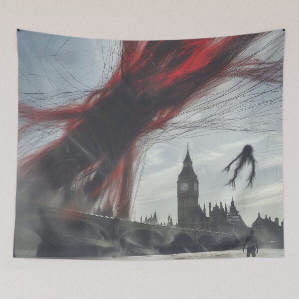 Item preview, The Red Tendrils of Westminster Bridge designed and sold by landletsy.