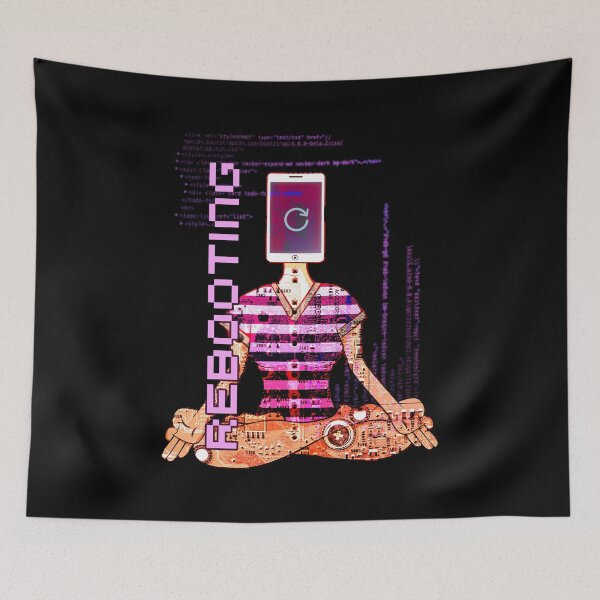 Item preview, Rebooting Meditation Funny Design designed and sold by ARTIZIT.