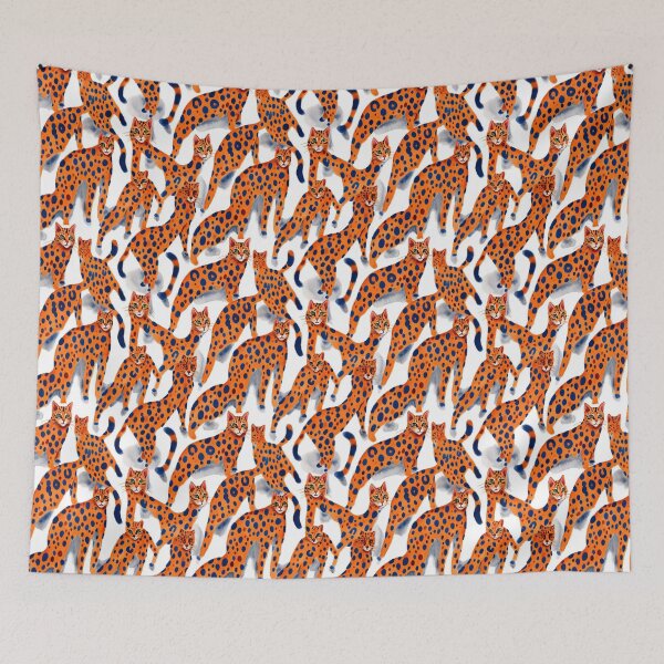 Item preview, Orange Feline Abstract Pattern designed and sold by Camouflages.
