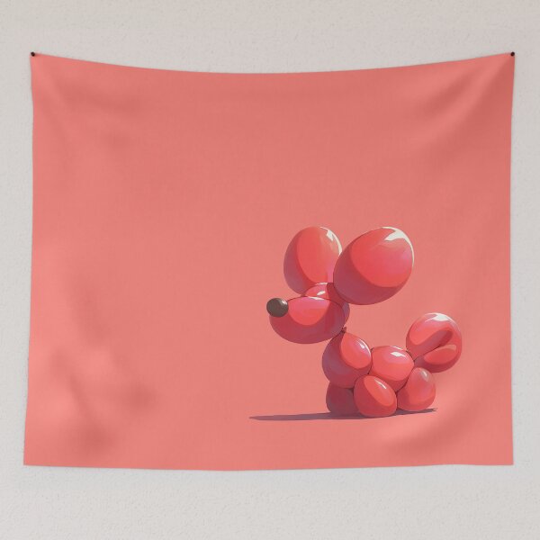 Item preview, Adorable Balloon Dog: Minimalist and Playful Art designed and sold by Windy-market.