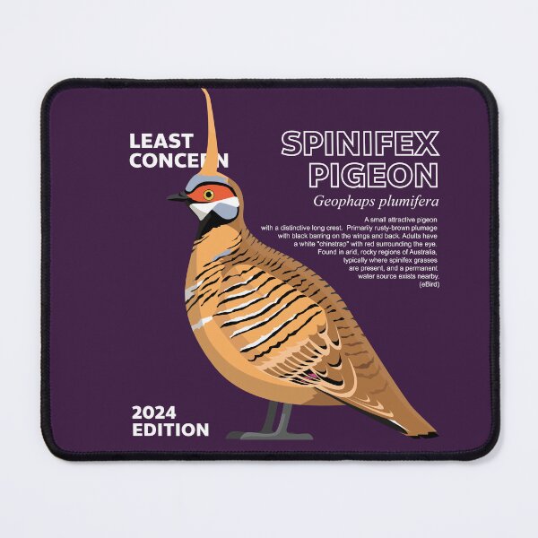 Item preview, Australian Bird Spinifex Pigeon Description designed and sold by SUPERHERON.