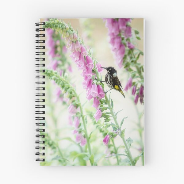 Item preview, Honeyeater on Pink Flowers designed and sold by yolanda.