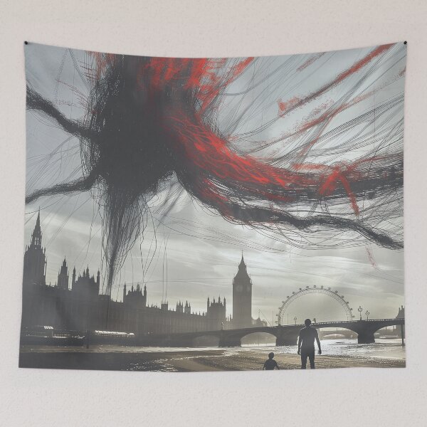 Item preview, Dark Tendrils Over the Thames designed and sold by landletsy.