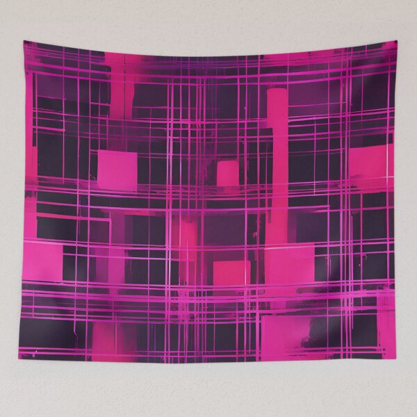 Item preview, High-Tech Pink Grid with Neon Melts designed and sold by Have Mercy.