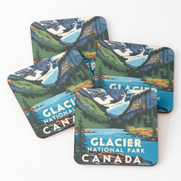 Item preview, Glacier National Park Canada Vintage Travel Tourism  designed and sold by TravelersGems.