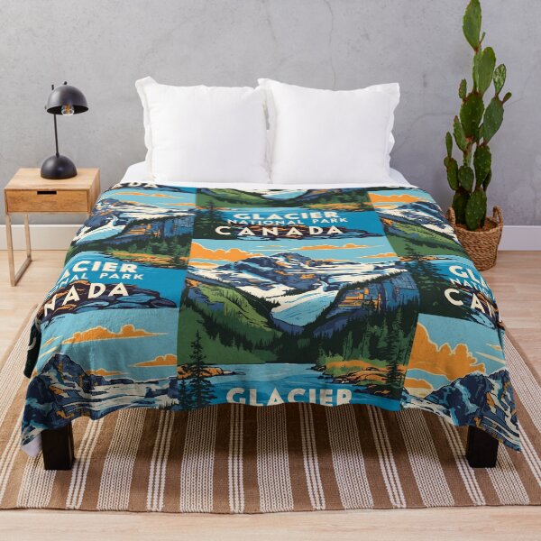 Item preview, Glacier National Park Canada Vintage Travel Tourism designed and sold by TravelersGems.
