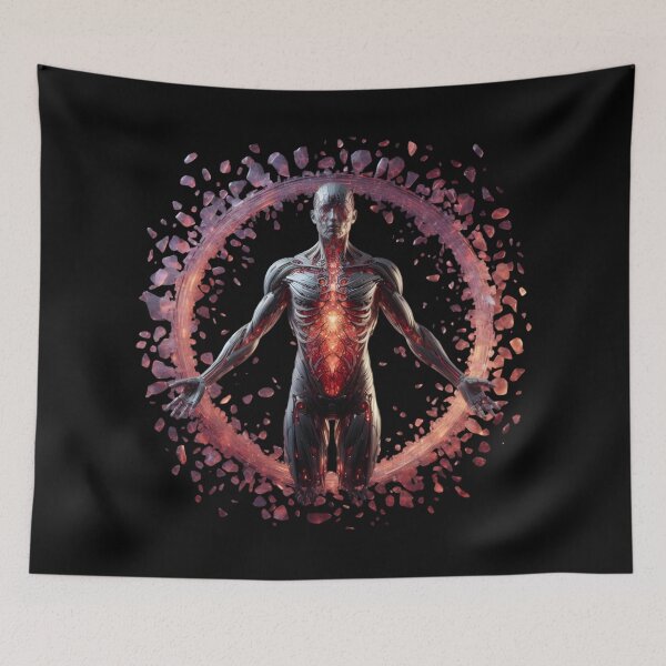 Item preview,  Futuristic Human Anatomy with Crystal Halo designed and sold by IllumeInk.