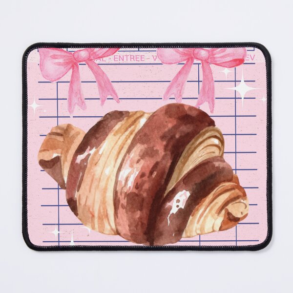 Item preview, Chocolate Croissant - Cute Vintage Bakery designed and sold by bowsbotanicals.