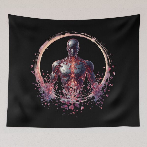 Item preview,  Cybernetic Guardian in Crystal Shards designed and sold by IllumeInk.