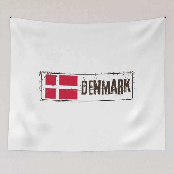 Item preview, Denmark Flag designed and sold by jeshands.