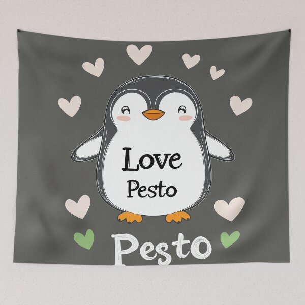Item preview, Love Pesto - Cute Penguin Art designed and sold by landletsy.