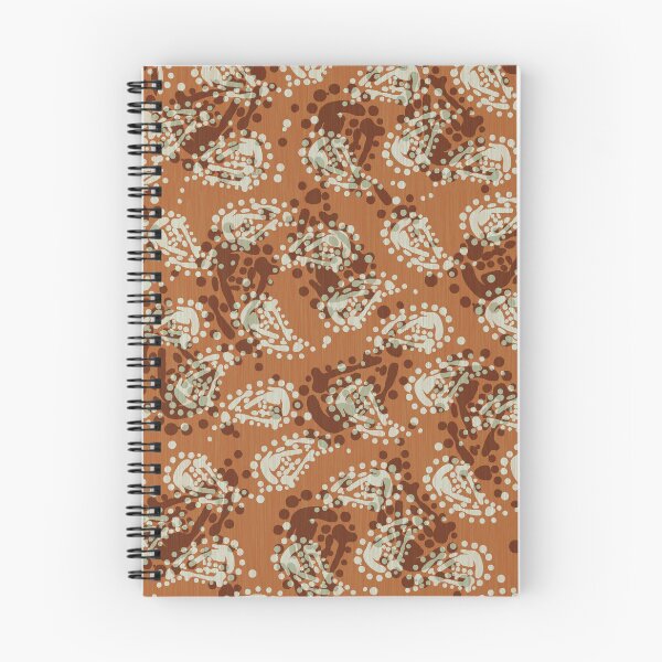 Item preview, Fall Paisley Squash Orange Brown Light Taupe designed and sold by jocelynsart.