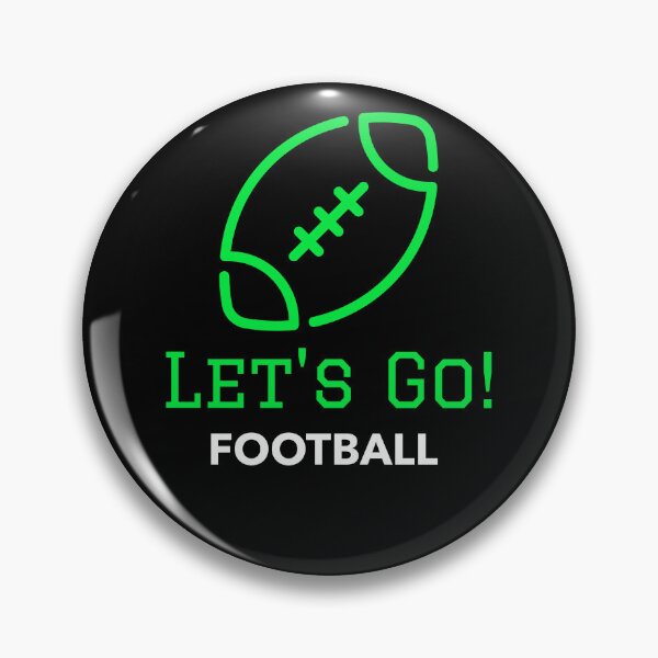 Item preview, Green Let's Go Football designed and sold by PaperZinnia.