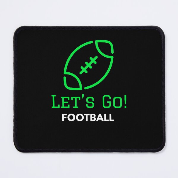 Item preview, Green Let's Go Football designed and sold by PaperZinnia.