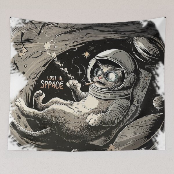 Item preview, Spaced out cat designed and sold by Glamalt.