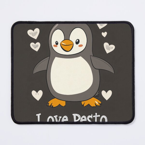 Item preview, Cute Penguin Art - Love Pesto designed and sold by landletsy.