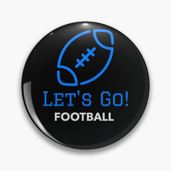 Item preview, Blue Let's Go Football designed and sold by PaperZinnia.