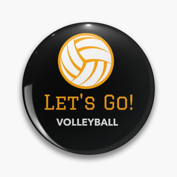Item preview, Orange Let's Go Volleyball designed and sold by PaperZinnia.
