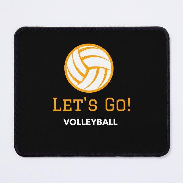 Item preview, Orange Let's Go Volleyball designed and sold by PaperZinnia.