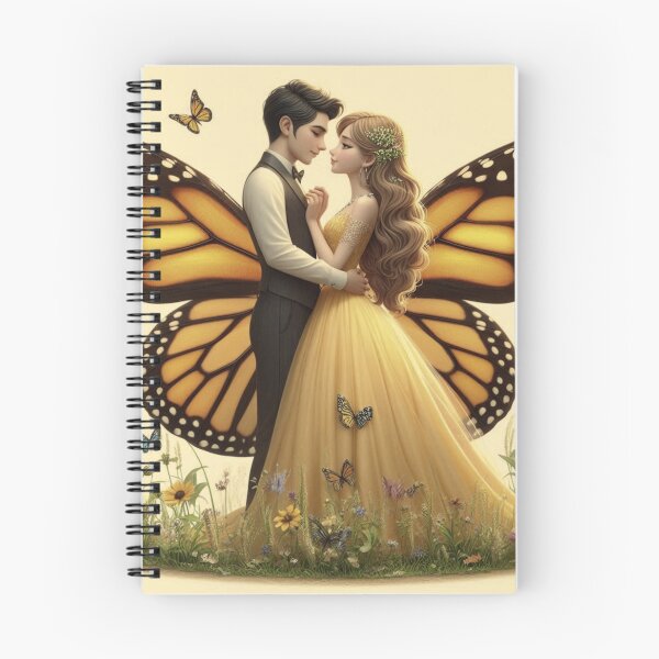 Item preview, Butterfly Lovers Winged Romance Soulmates Art Print designed and sold by choder61.