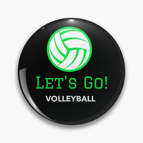 Item preview, Green Let's Go Volleyball designed and sold by PaperZinnia.
