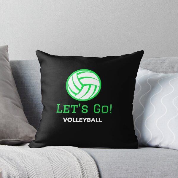 Item preview, Green Let's Go Volleyball designed and sold by PaperZinnia.