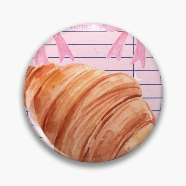 Item preview, French Croissant - Pink Bow Bakery designed and sold by bowsbotanicals.