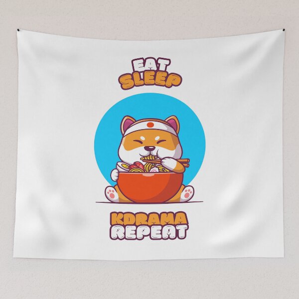 Item preview, Eat sleep kdrama repeat designed and sold by YourChingu.