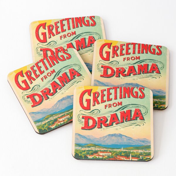 Item preview, Drama Eastern Macedonia and Thrace Greece Postcard Vintage Retro Travel Vintage designed and sold by TravelPostcardGems.