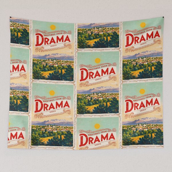 Item preview, Greetings from Drama Eastern Macedonia and Thrace Greece Postcard Vintage Retro Travel Vintage designed and sold by TravelPostcardGems.