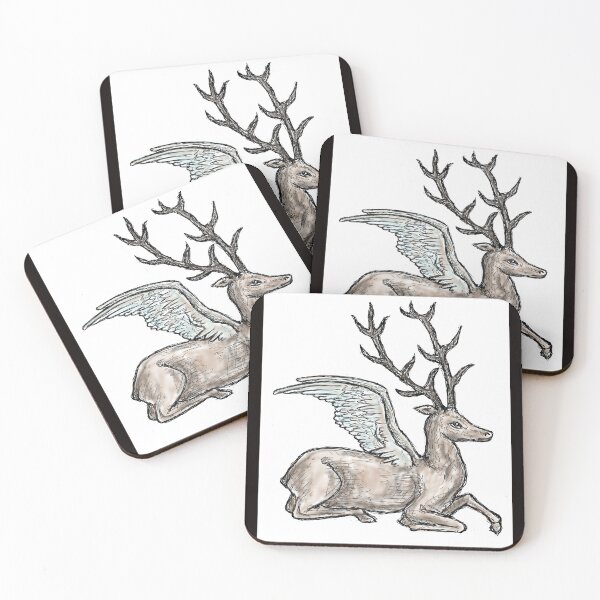 Item preview, Medieval Creature Meme - Winged deer designed and sold by VintageManiac.
